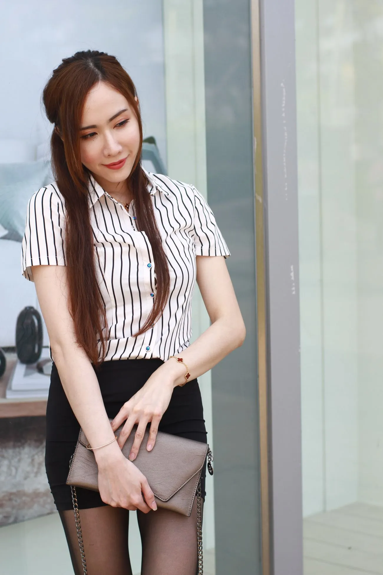 [爱美足] NO.073  Dora妍希 OL黑丝高跟美腿 街拍#[82P]-6