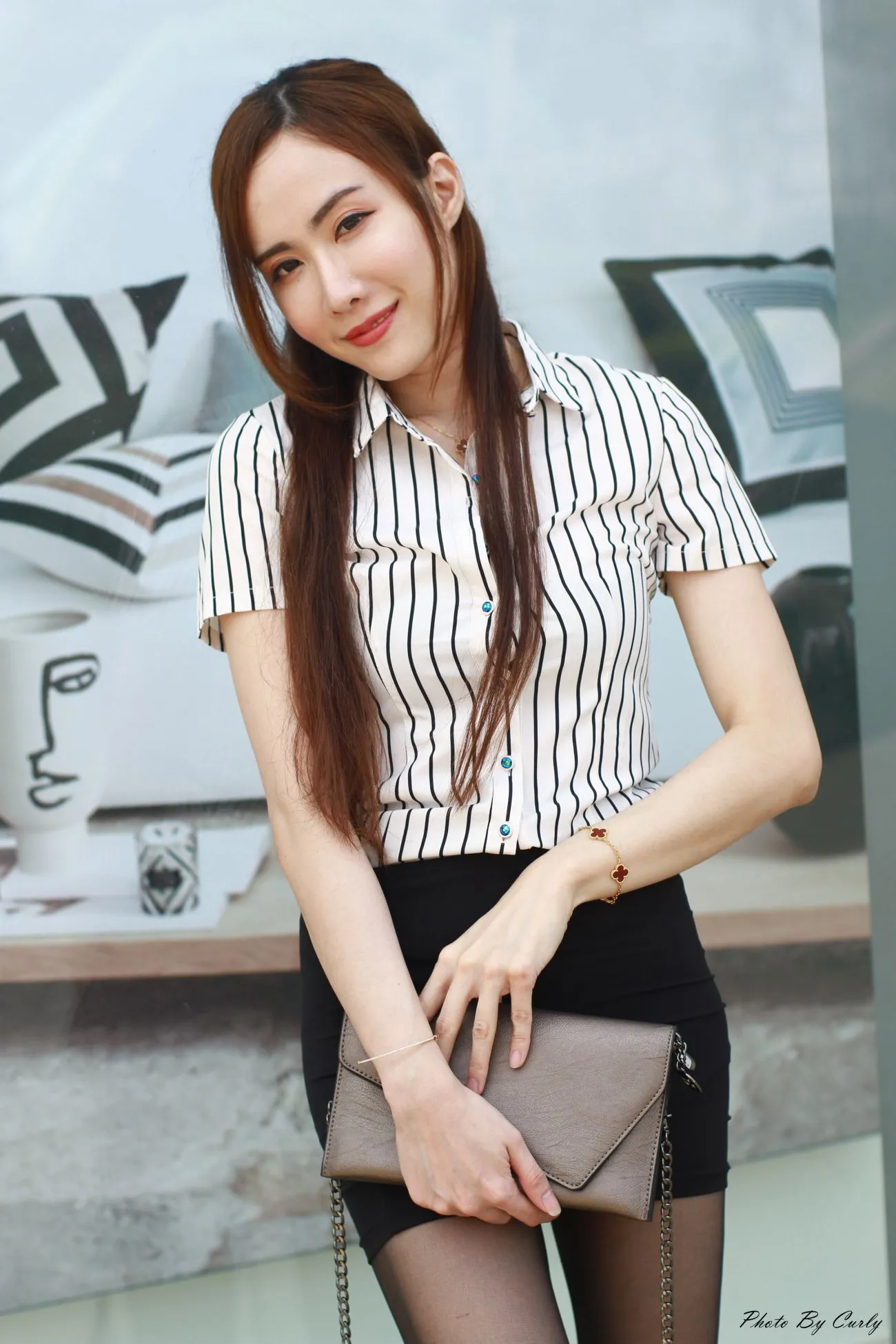 [爱美足] NO.073  Dora妍希 OL黑丝高跟美腿 街拍#[82P]-7