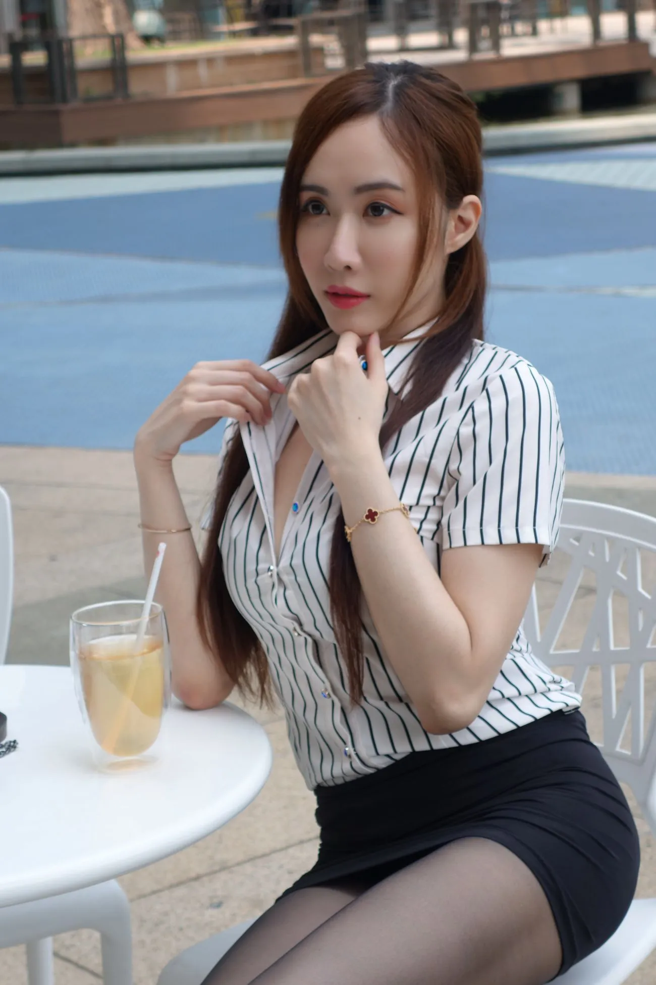 [爱美足] NO.073  Dora妍希 OL黑丝高跟美腿 街拍#[82P]-6