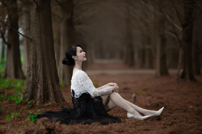 [爱美足] NO.062  杨宓凌 包臀裙更显性感 街拍#[100P]-9