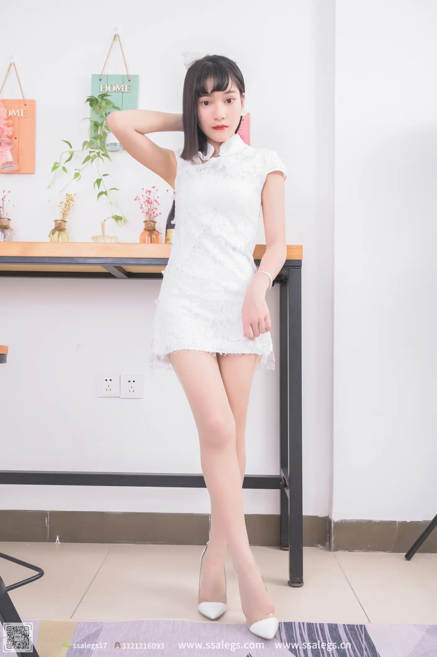 [爱美足] NO.505 冰冰 旗袍肉丝袜写真（上) 丝社#[125P]-9