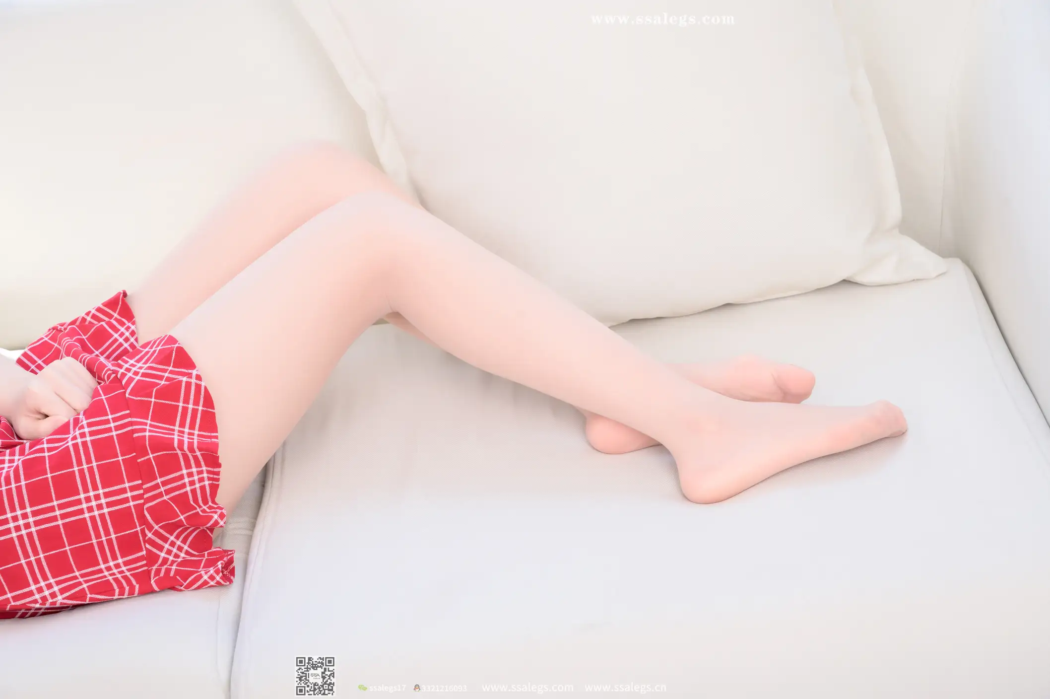 [爱美足] NO.416 阳阳我的红格子短裙(下) 丝社#[112P]-8