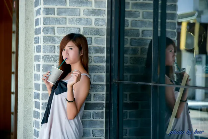 [爱美足] NO.061  方唯真 牛仔短裤 丝袜高跟美腿外拍 街拍#[73P]-8