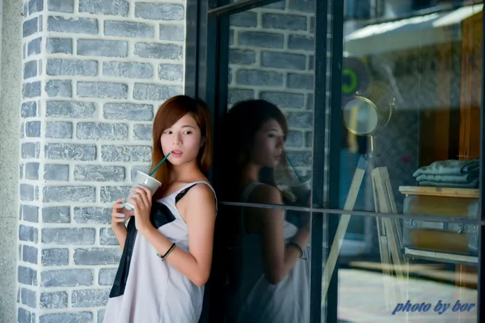 [爱美足] NO.061  方唯真 牛仔短裤 丝袜高跟美腿外拍 街拍#[73P]-9