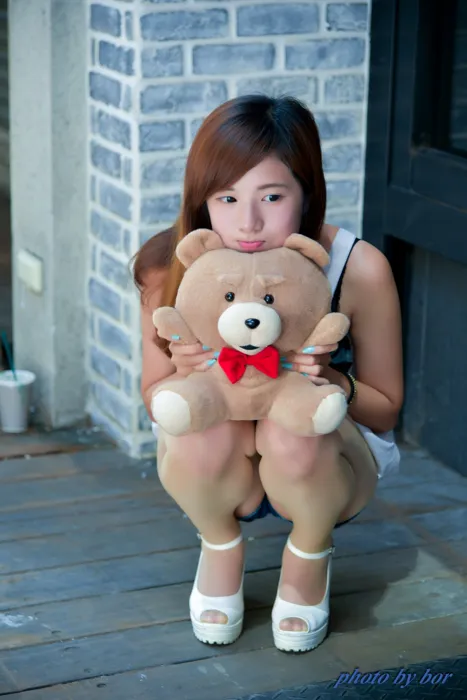 [爱美足] NO.061  方唯真 牛仔短裤 丝袜高跟美腿外拍 街拍#[73P]-3