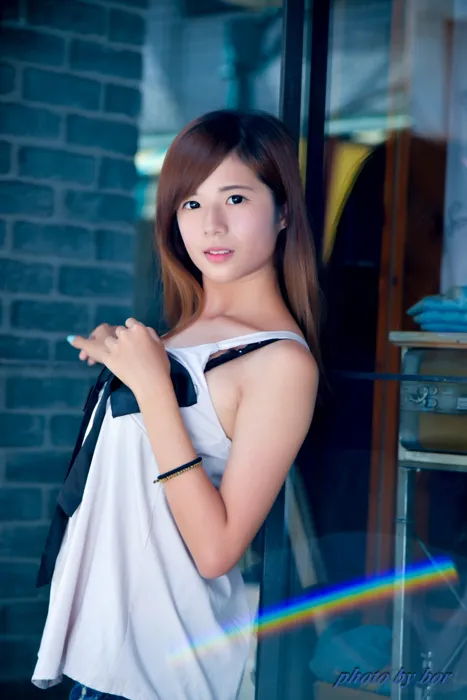 [爱美足] NO.061  方唯真 牛仔短裤 丝袜高跟美腿外拍 街拍#[73P]-8