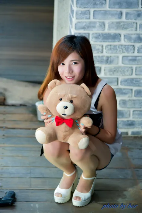 [爱美足] NO.061  方唯真 牛仔短裤 丝袜高跟美腿外拍 街拍#[73P]-10