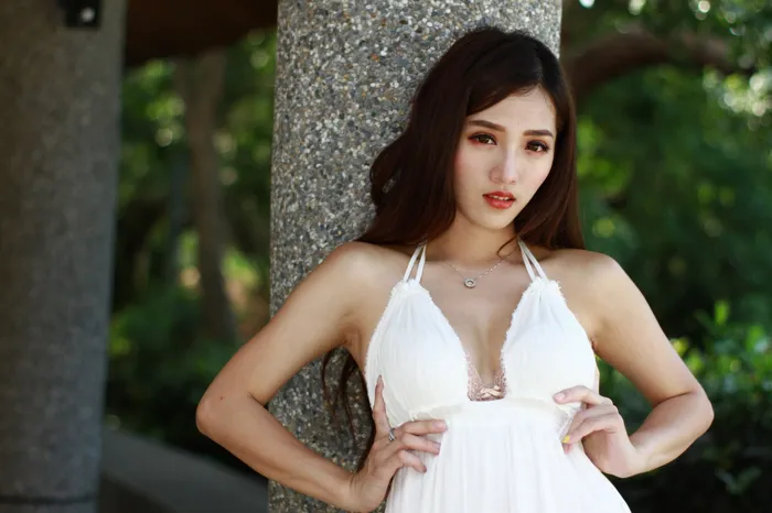 [爱美足] NO.039 Go Go 白色小禮服 高跟美腿外拍 街拍#[106P]-2