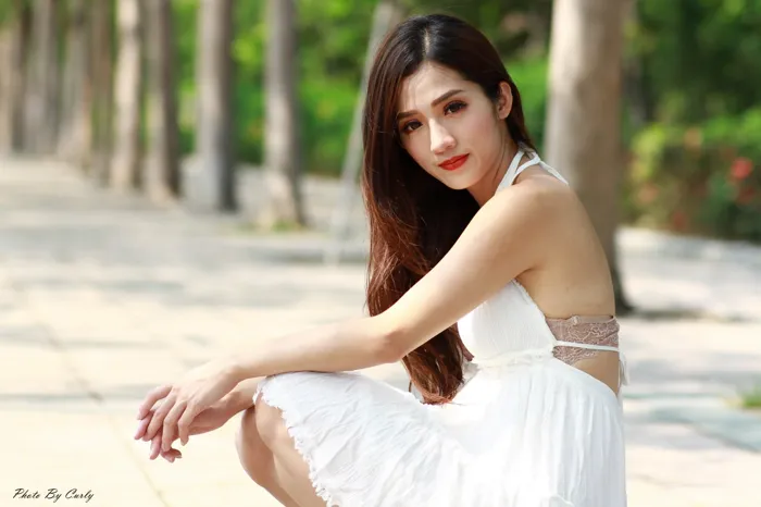 [爱美足] NO.039 Go Go 白色小禮服 高跟美腿外拍 街拍#[106P]-5