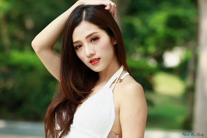 [爱美足] NO.039 Go Go 白色小禮服 高跟美腿外拍 街拍#[106P]-9