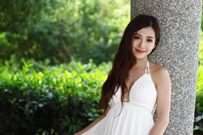 [爱美足] NO.039 Go Go 白色小禮服 高跟美腿外拍 街拍#[106P]-3