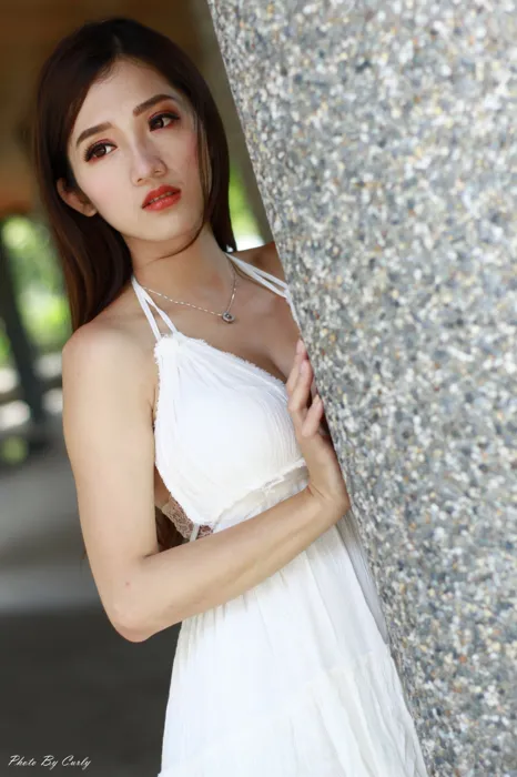 [爱美足] NO.039 Go Go 白色小禮服 高跟美腿外拍 街拍#[106P]-10