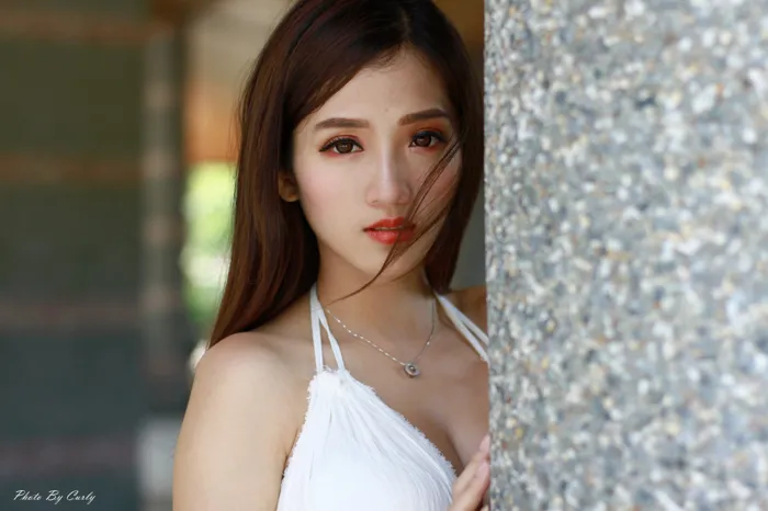 [爱美足] NO.039 Go Go 白色小禮服 高跟美腿外拍 街拍#[106P]-1