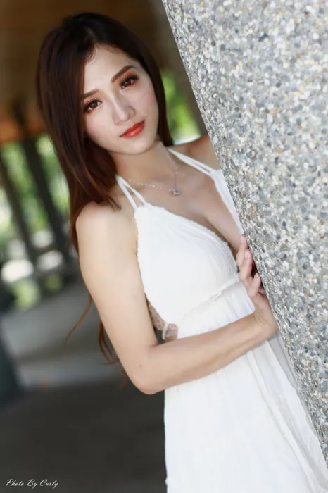 [爱美足] NO.039 Go Go 白色小禮服 高跟美腿外拍 街拍#[106P]-2