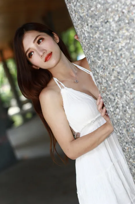 [爱美足] NO.039 Go Go 白色小禮服 高跟美腿外拍 街拍#[106P]-3