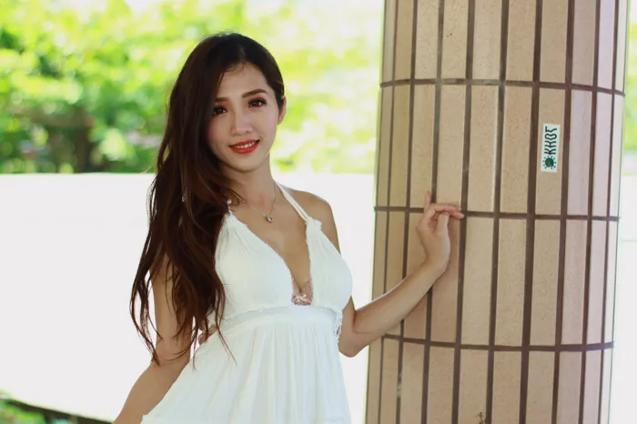 [爱美足] NO.039 Go Go 白色小禮服 高跟美腿外拍 街拍#[106P]-8