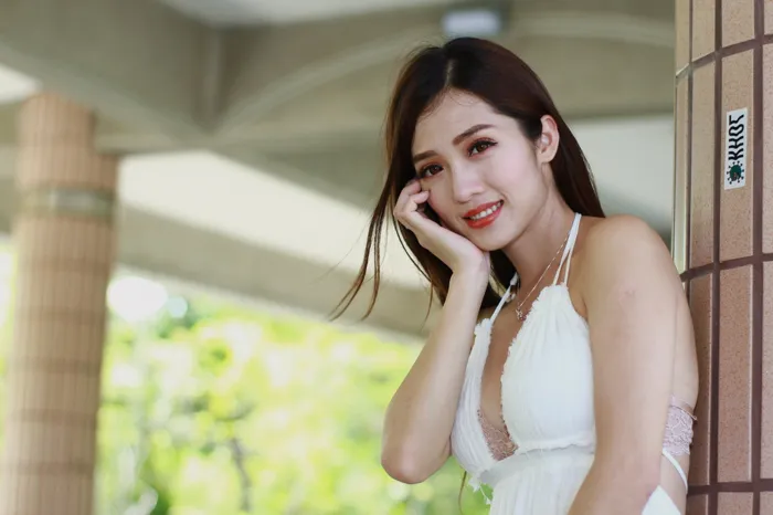 [爱美足] NO.039 Go Go 白色小禮服 高跟美腿外拍 街拍#[106P]-10