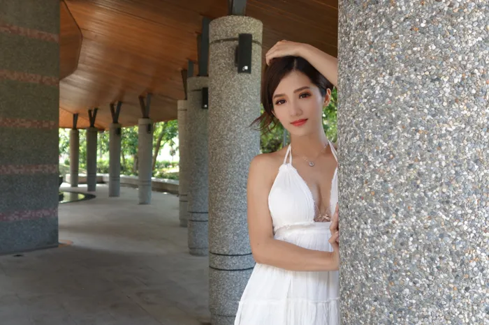 [爱美足] NO.039 Go Go 白色小禮服 高跟美腿外拍 街拍#[106P]-4