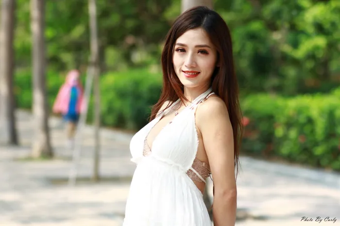 [爱美足] NO.039 Go Go 白色小禮服 高跟美腿外拍 街拍#[106P]-2