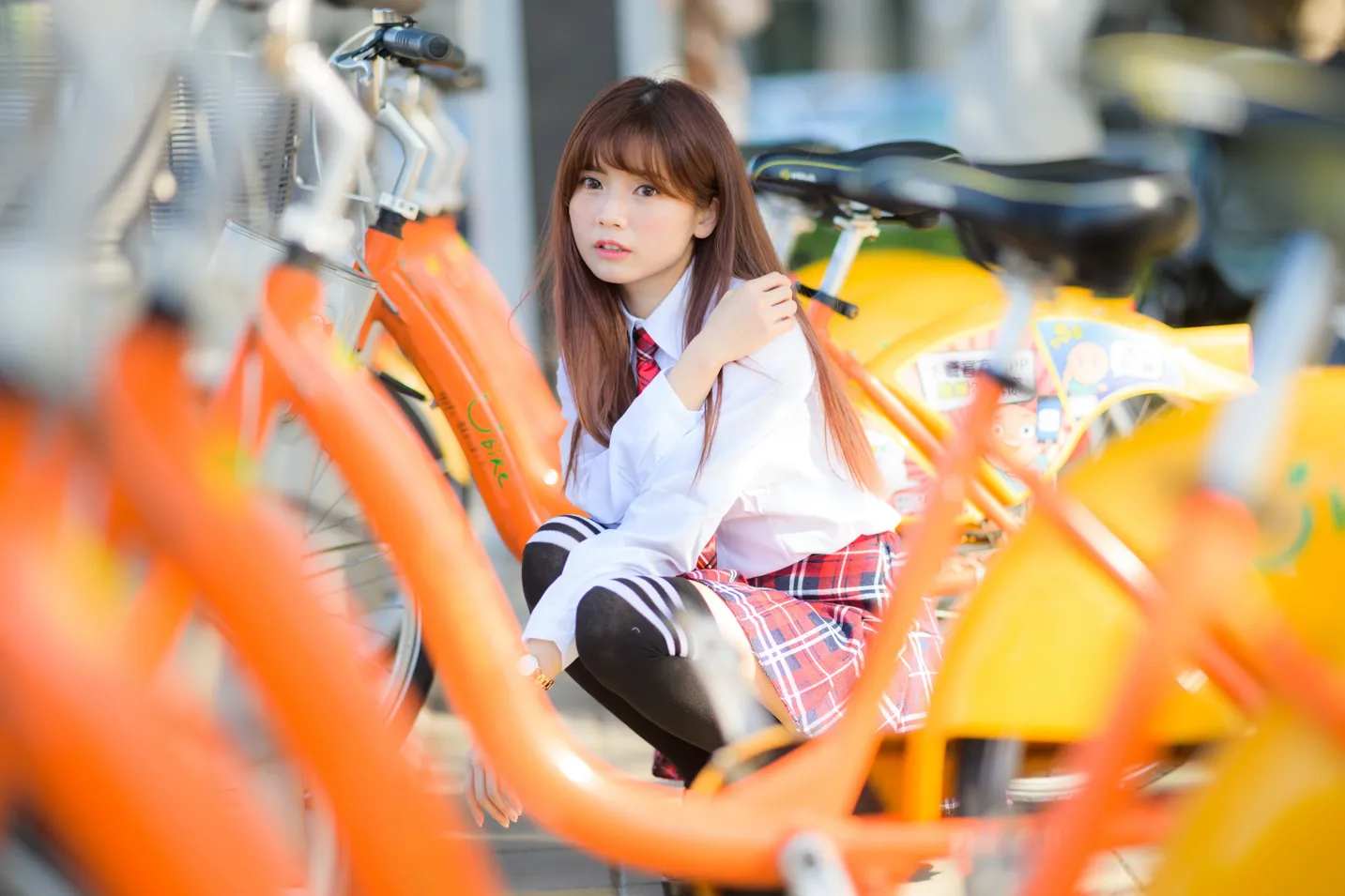 [爱美足] NO.233 学生制服高跟 街拍#[105P]-10