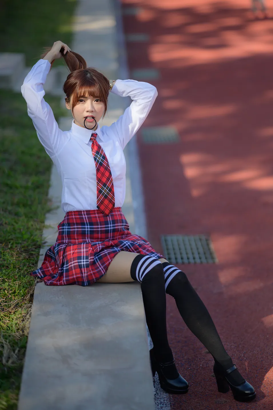 [爱美足] NO.233 学生制服高跟 街拍#[105P]-9