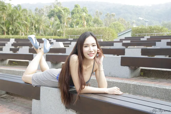 [爱美足] NO.048 Dora妍希 飄逸洋裝 高跟美腿外拍 街拍#[51P]-2