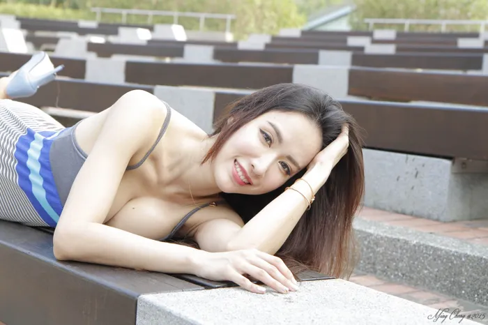 [爱美足] NO.048 Dora妍希 飄逸洋裝 高跟美腿外拍 街拍#[51P]-4