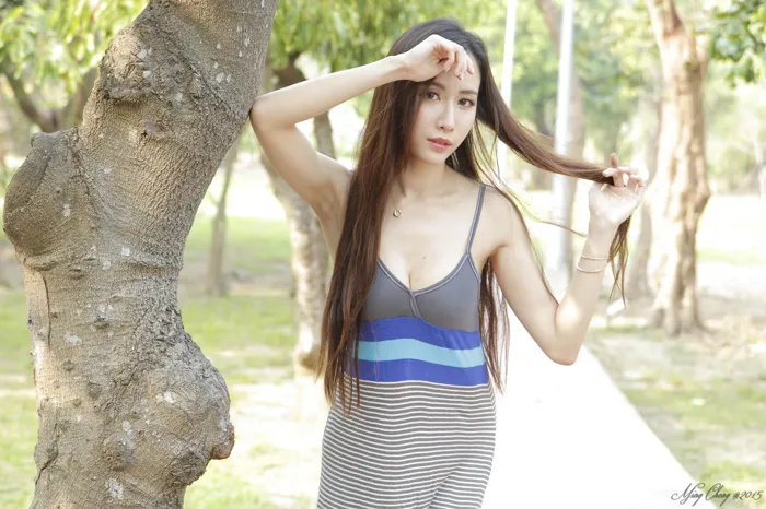 [爱美足] NO.048 Dora妍希 飄逸洋裝 高跟美腿外拍 街拍#[51P]-6