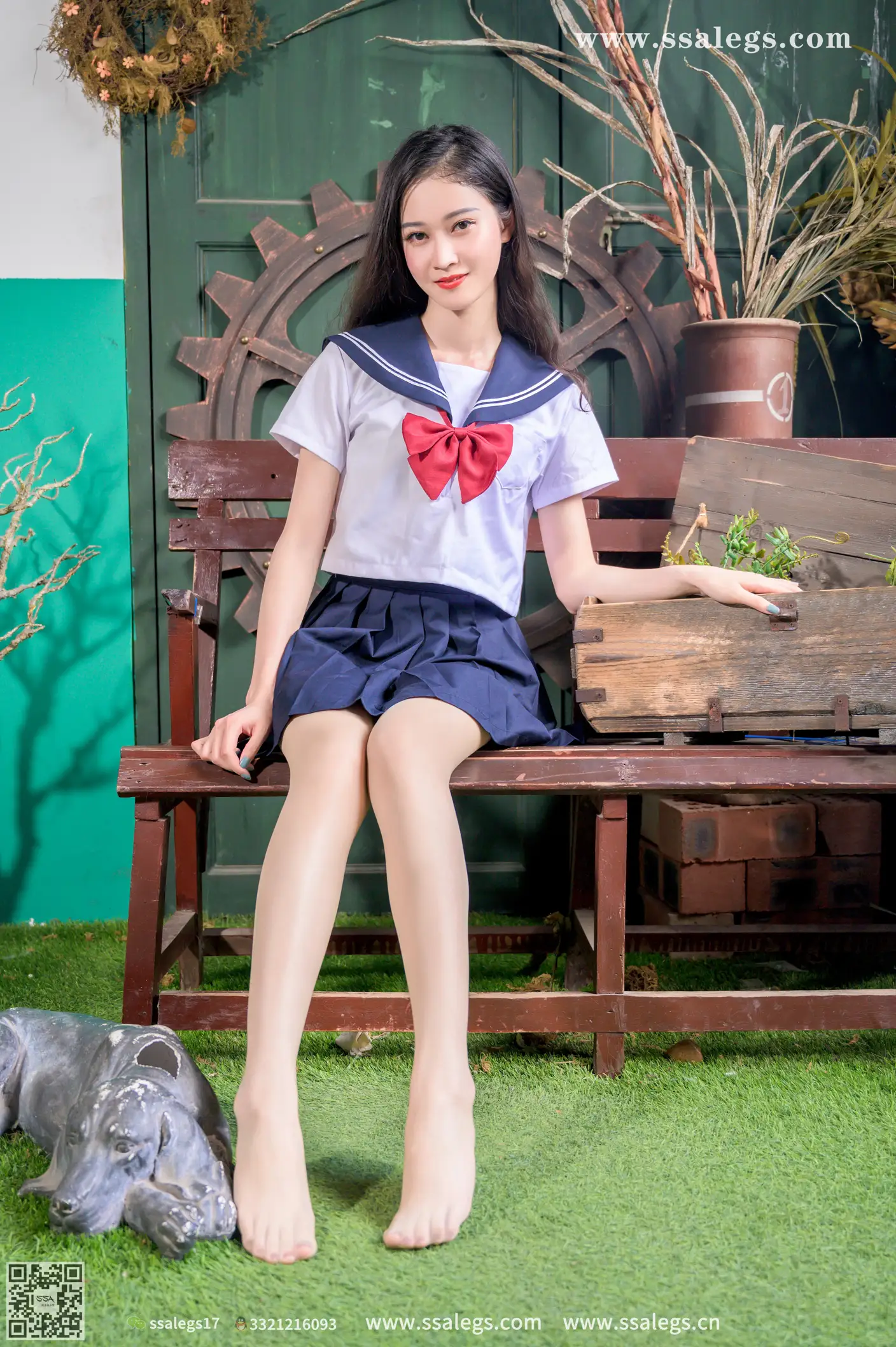 [爱美足] NO.421 漫漫白色jk制服肉丝写真(上) 丝社#[124P]-9