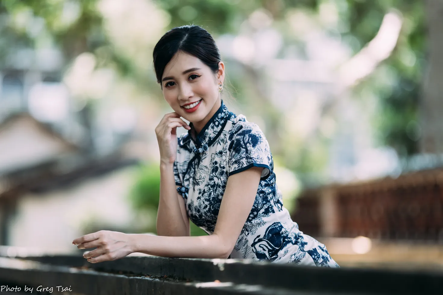 [爱美足] NO.151 张筠 短旗袍丝袜高跟美腿 街拍#[54P]-9