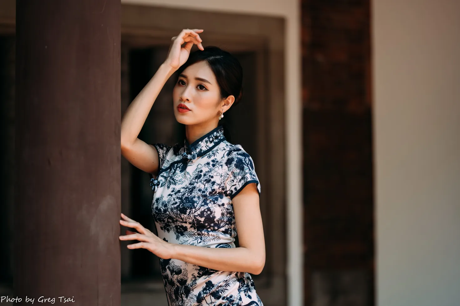 [爱美足] NO.151 张筠 短旗袍丝袜高跟美腿 街拍#[54P]-1