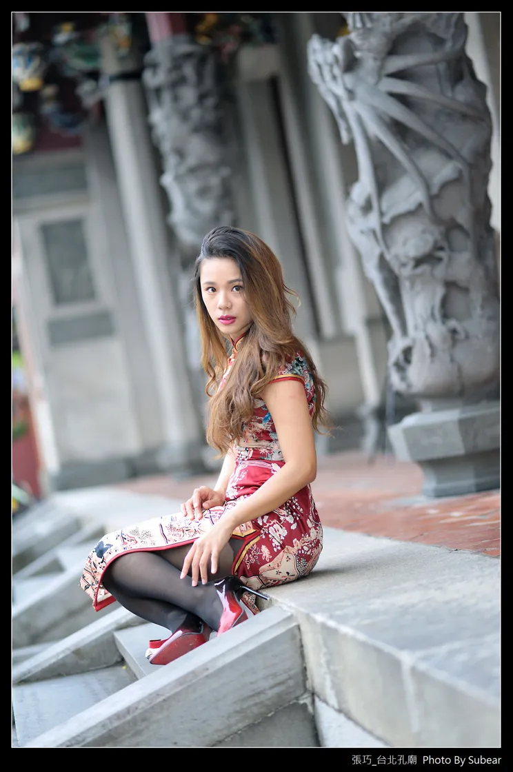 [爱美足] NO.098 张巧 旗袍黑丝高跟美腿 街拍#[54P]-2