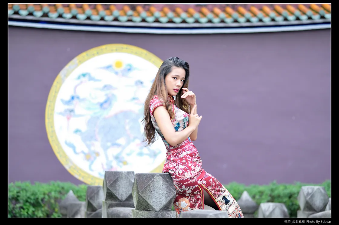 [爱美足] NO.098 张巧 旗袍黑丝高跟美腿 街拍#[54P]-7