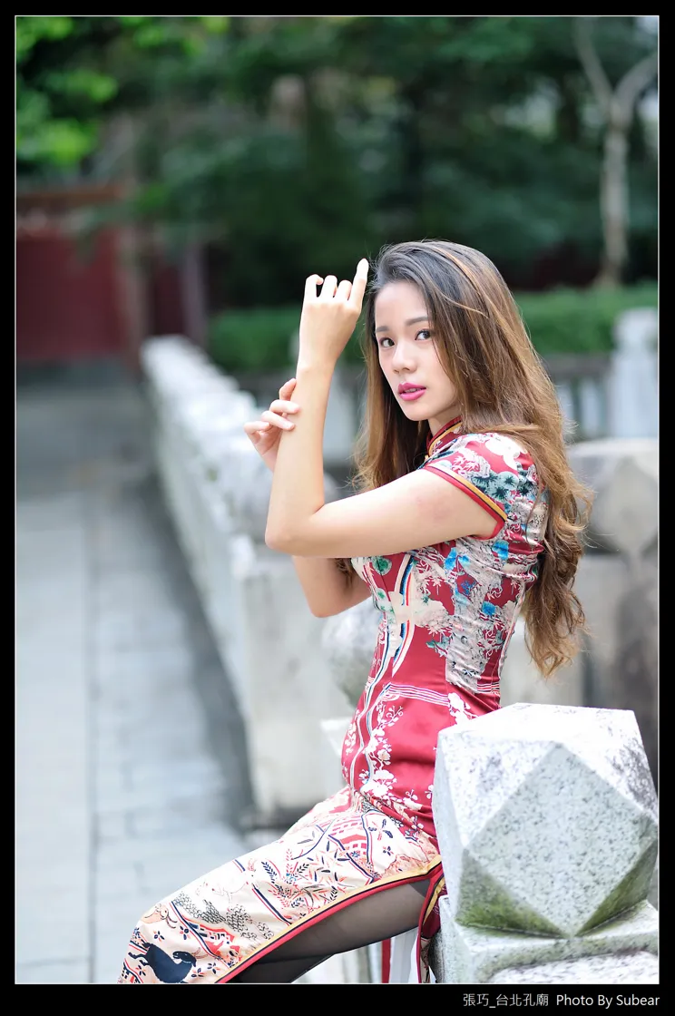 [爱美足] NO.098 张巧 旗袍黑丝高跟美腿 街拍#[54P]-10