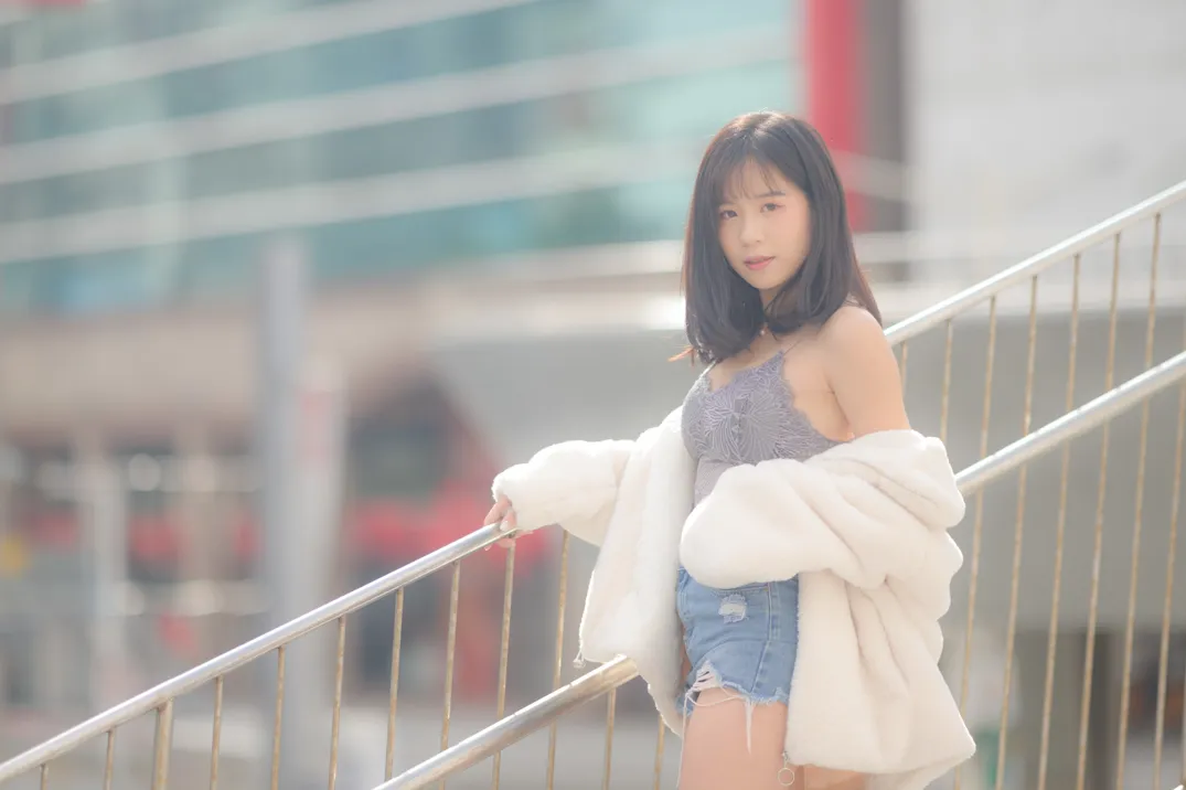 [爱美足] NO.215 YoYo 牛仔短裤长靴 街拍#[105P]-2