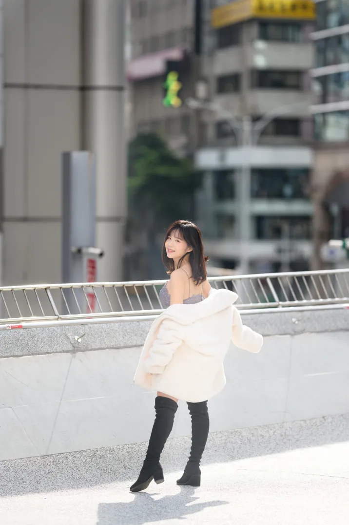 [爱美足] NO.215 YoYo 牛仔短裤长靴 街拍#[105P]-4