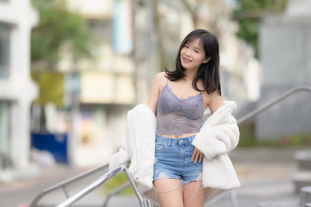 [爱美足] NO.215 YoYo 牛仔短裤长靴 街拍#[105P]-2