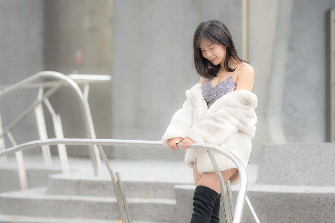 [爱美足] NO.215 YoYo 牛仔短裤长靴 街拍#[105P]-6