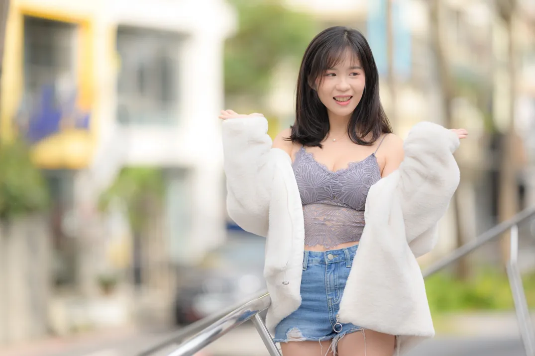 [爱美足] NO.215 YoYo 牛仔短裤长靴 街拍#[105P]-1