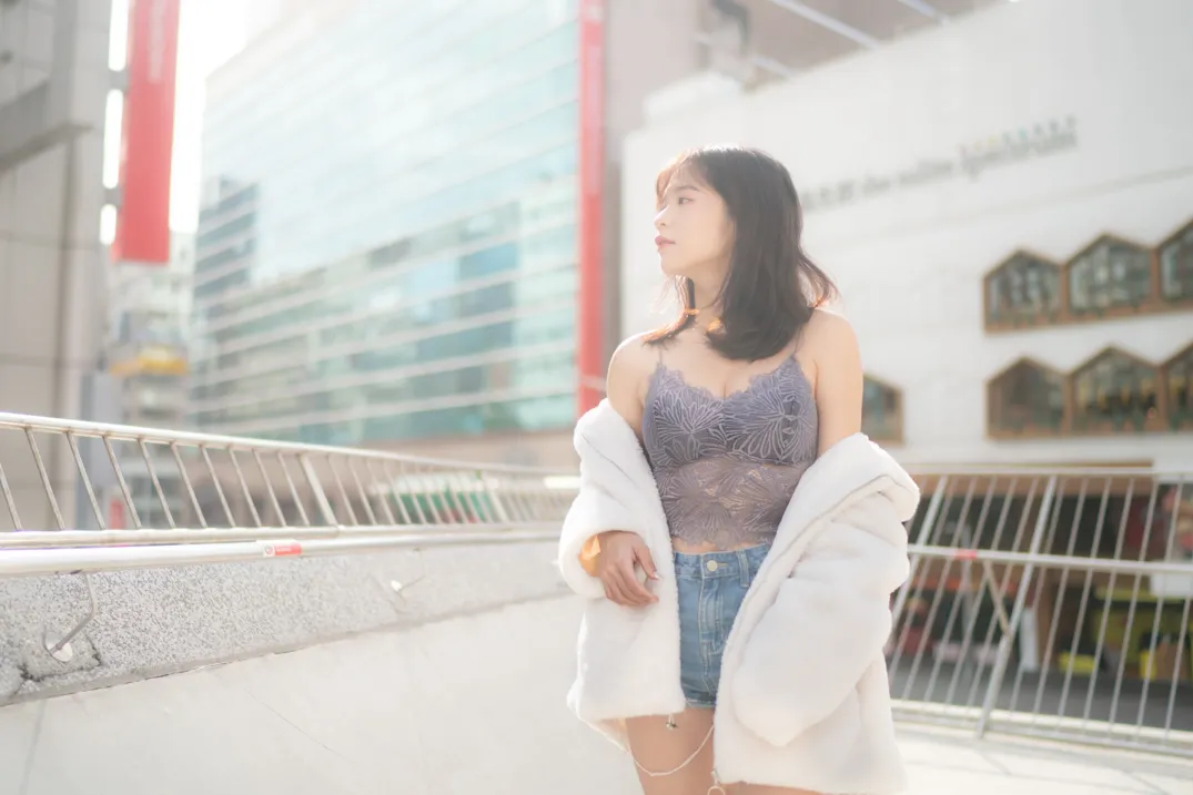 [爱美足] NO.215 YoYo 牛仔短裤长靴 街拍#[105P]-6