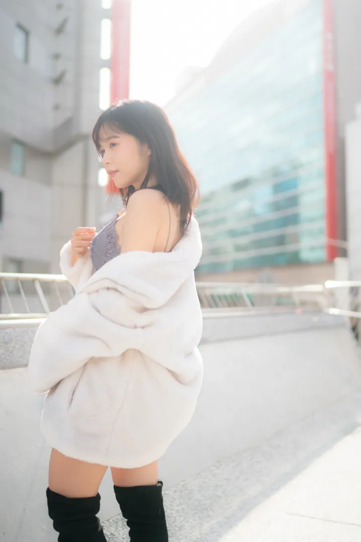 [爱美足] NO.215 YoYo 牛仔短裤长靴 街拍#[105P]-8