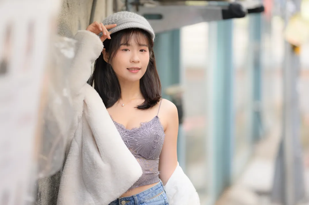 [爱美足] NO.215 YoYo 牛仔短裤长靴 街拍#[105P]-5