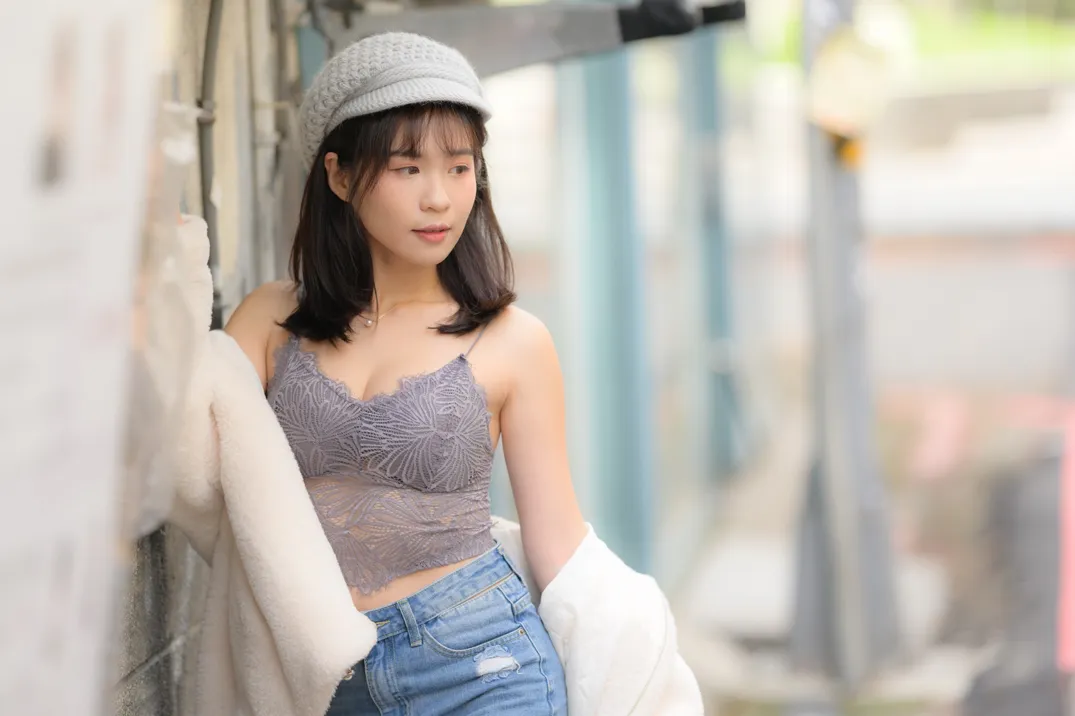 [爱美足] NO.215 YoYo 牛仔短裤长靴 街拍#[105P]-8