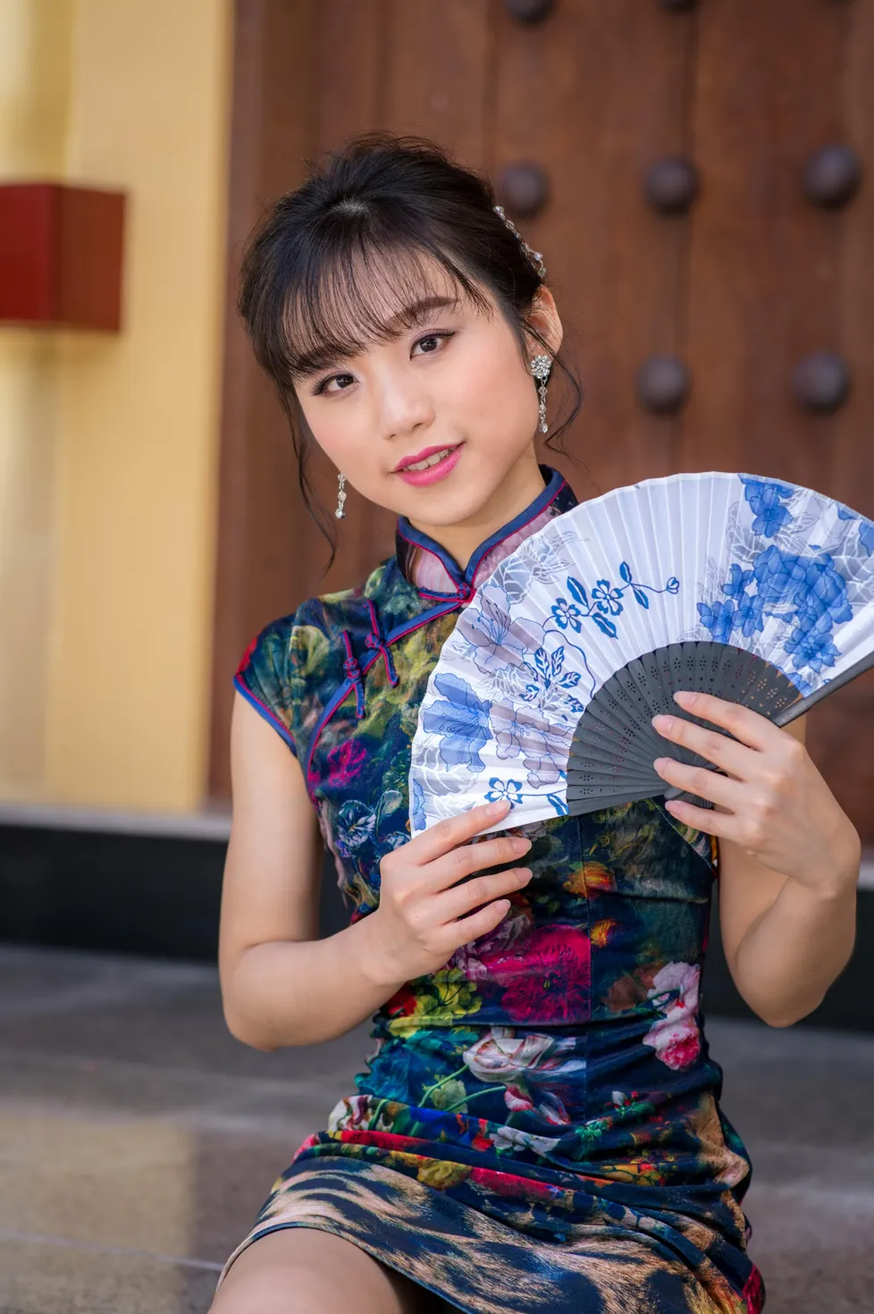 [爱美足] NO.194 余宸 短旗袍高跟美腿 街拍#[105P]-4