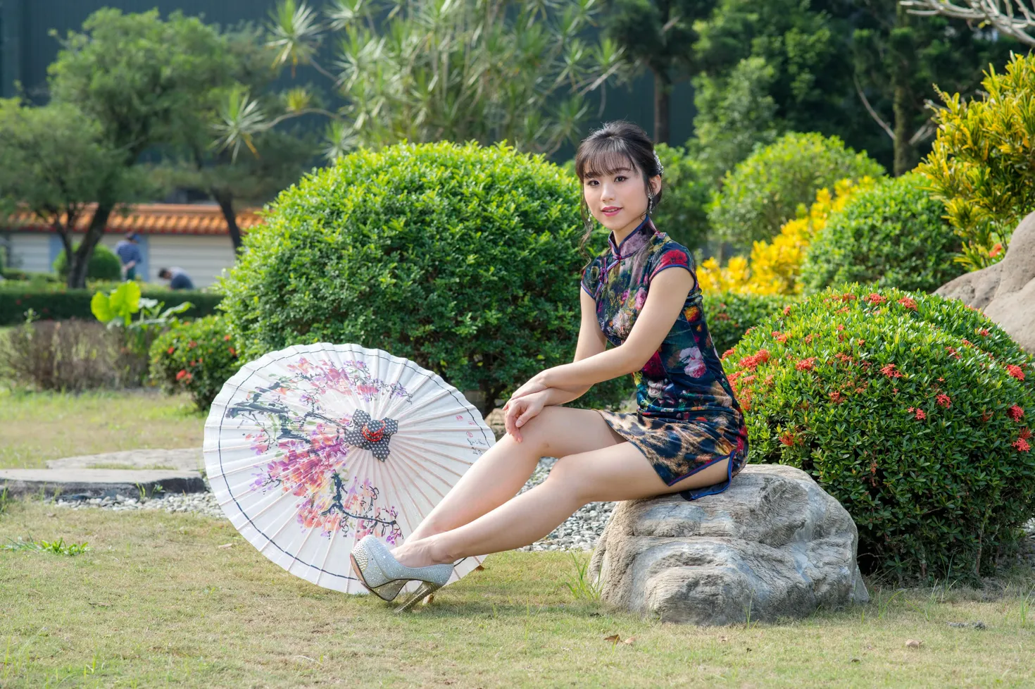 [爱美足] NO.194 余宸 短旗袍高跟美腿 街拍#[105P]-2