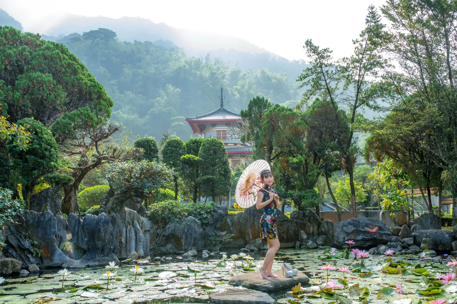 [爱美足] NO.194 余宸 短旗袍高跟美腿 街拍#[105P]-6