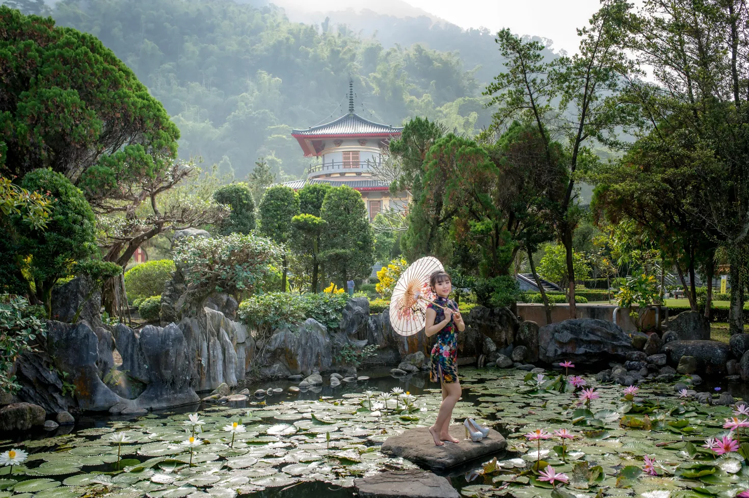 [爱美足] NO.194 余宸 短旗袍高跟美腿 街拍#[105P]-7