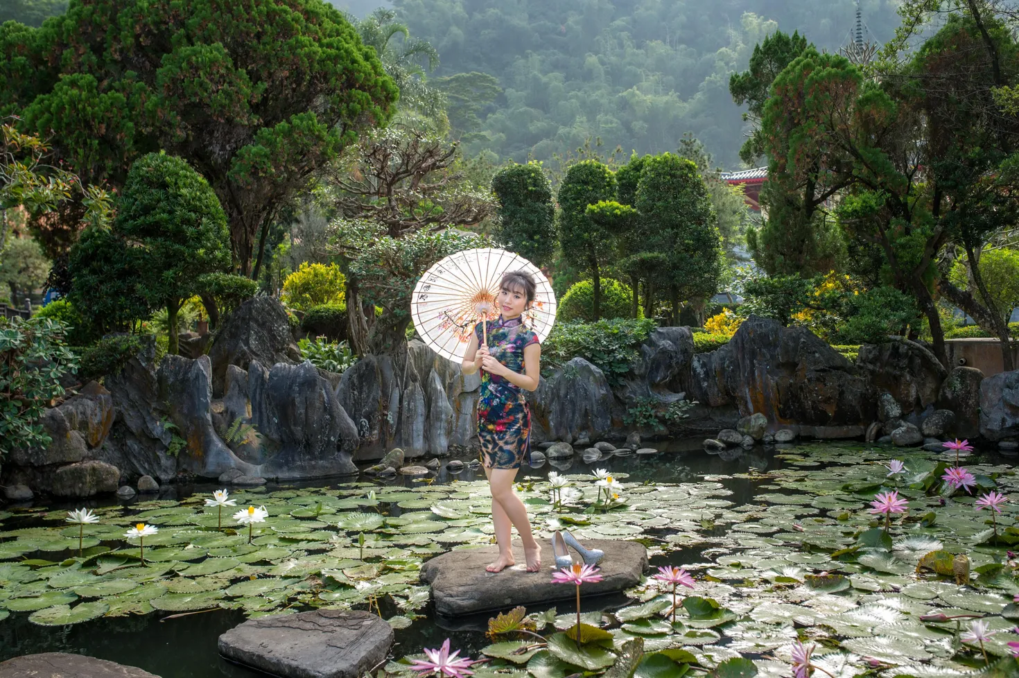 [爱美足] NO.194 余宸 短旗袍高跟美腿 街拍#[105P]-8