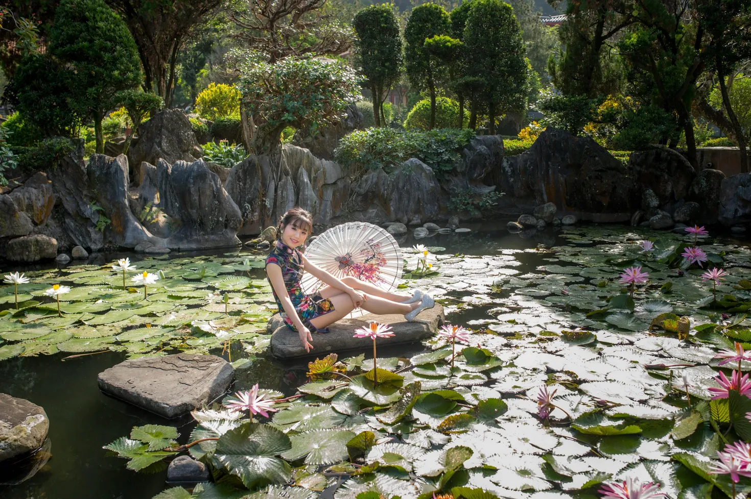 [爱美足] NO.194 余宸 短旗袍高跟美腿 街拍#[105P]-3