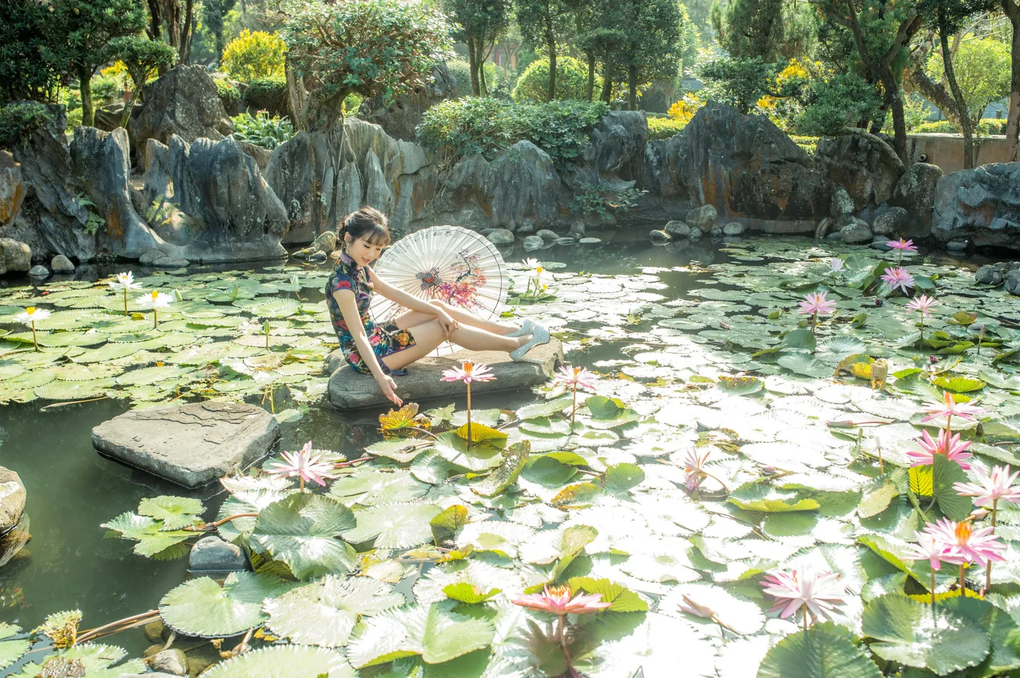 [爱美足] NO.194 余宸 短旗袍高跟美腿 街拍#[105P]-4